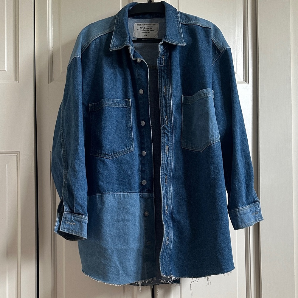 Two-Tone Denim Jacket